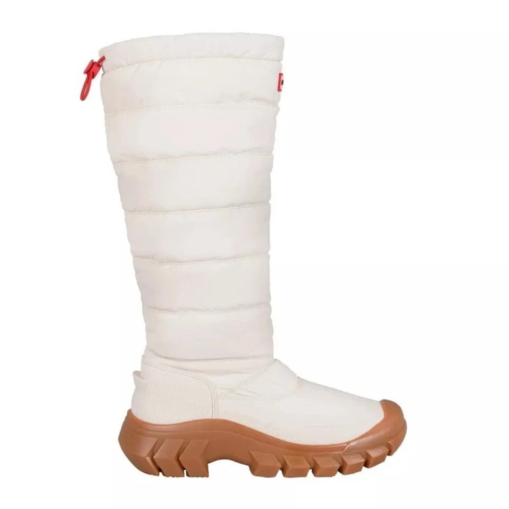 Hunter White and Tan Knee-High Boots - Picture 4 of 5